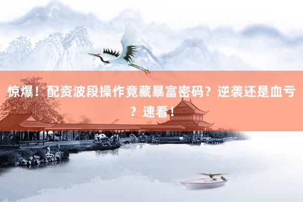 惊爆！配资波段操作竟藏暴富密码？逆袭还是血亏？速看！