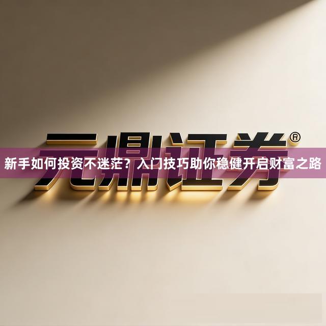 新手如何投资不迷茫？入门技巧助你稳健开启财富之路