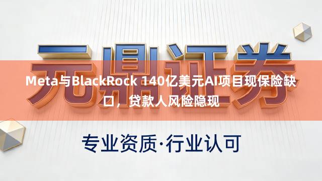 Meta与BlackRock 140亿美元AI项目现保险缺口，贷款人风险隐现