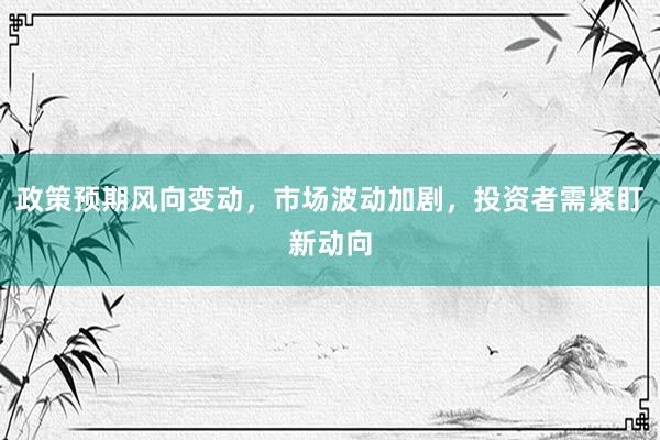 政策预期风向变动，市场波动加剧，投资者需紧盯新动向